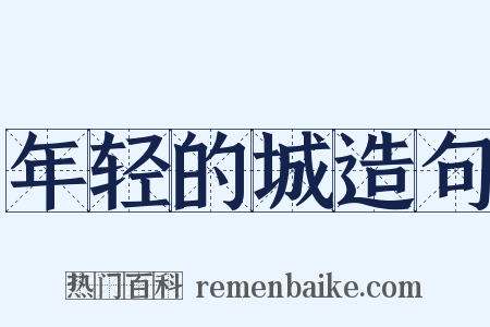 年轻的城造句是什么意思的图片